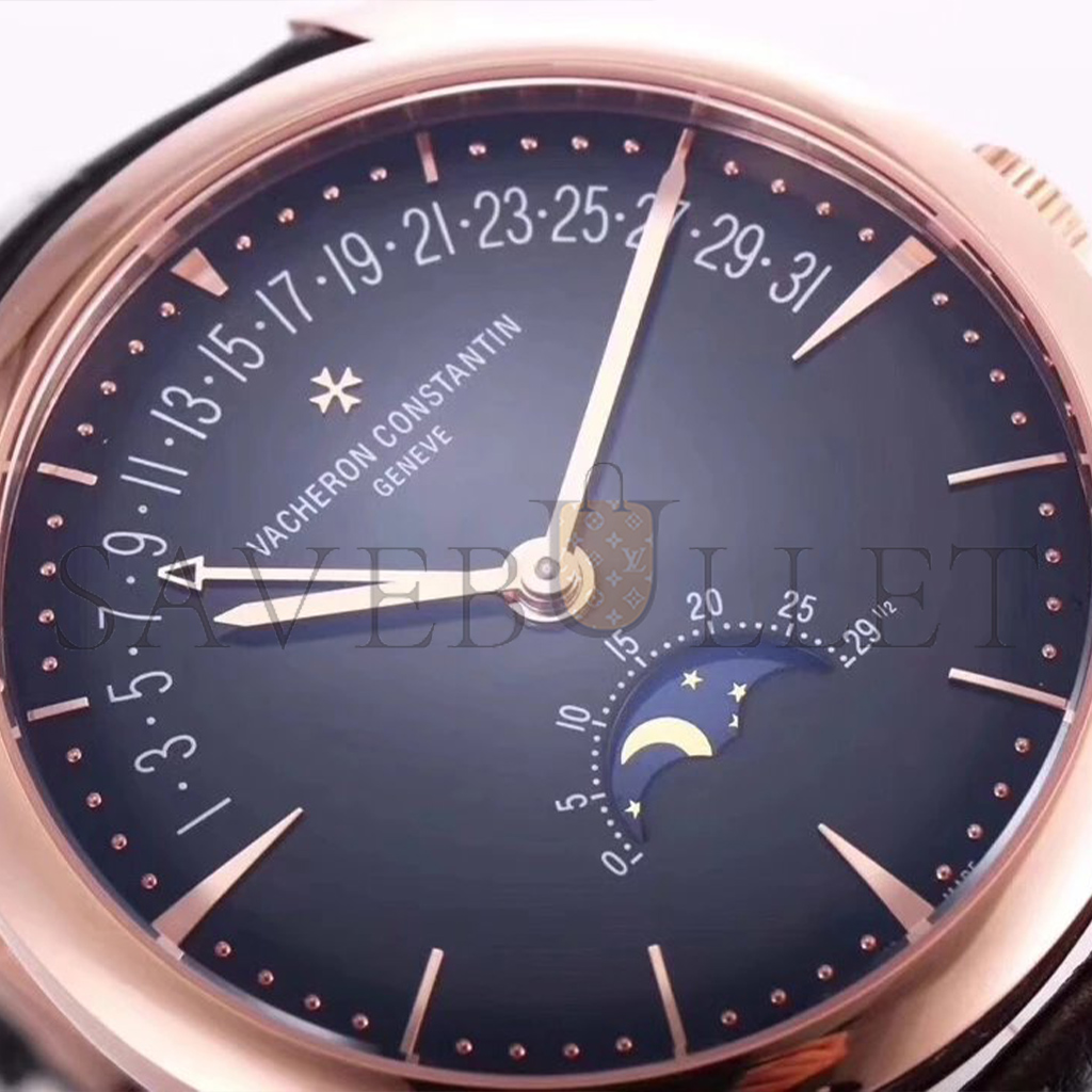 vacheron Co*sta*t*n patrimony moon phase retrograde date 42.5 mm watch 4010u/000r-b329